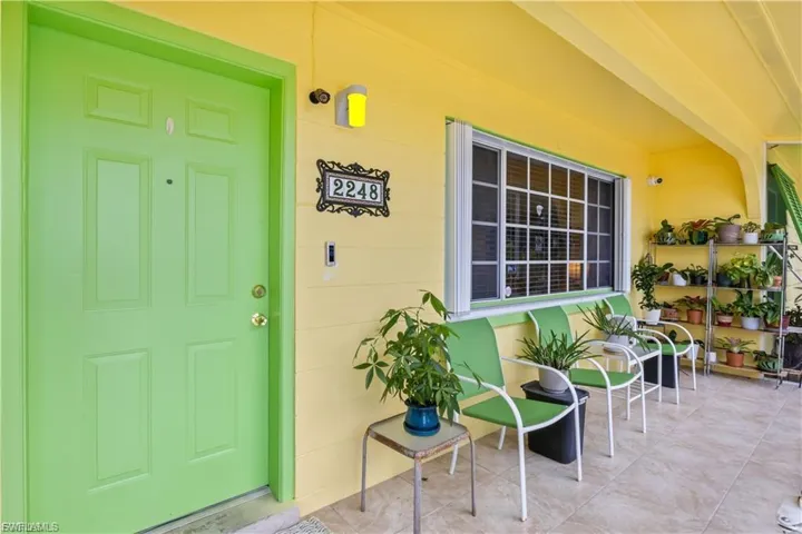 Screened front porch