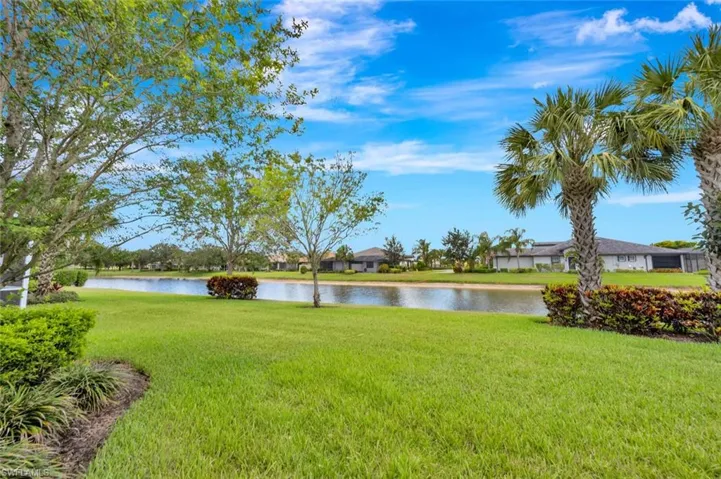 View of yard featuring a water view