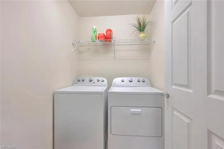 Laundry room with washer and dryer
