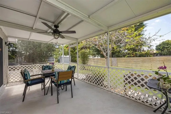 Screened patio