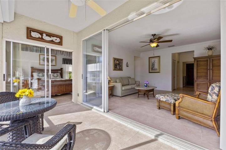 Sun-kissed view from the oversized lanai with easy access to MBR and living area through sliders