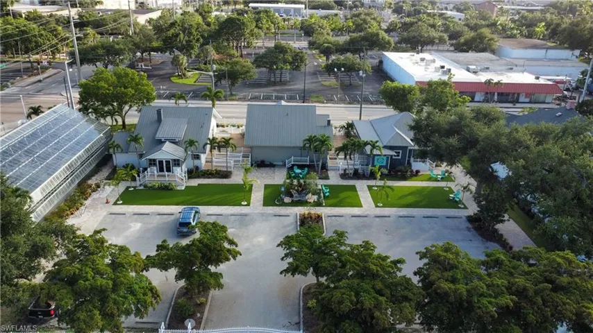 Birds eye view of property