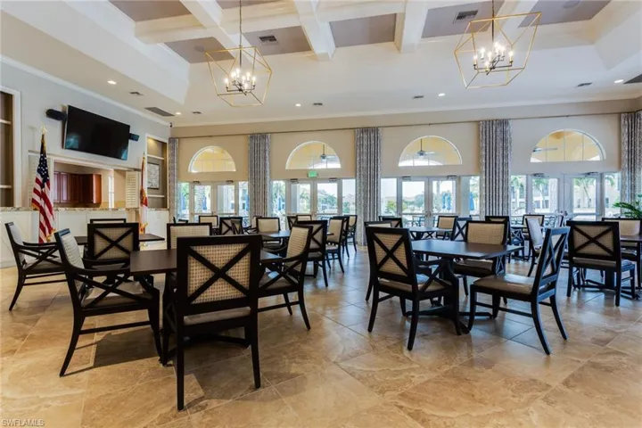 Avellino Dining/Party Room with catering kitchen and locker rooms