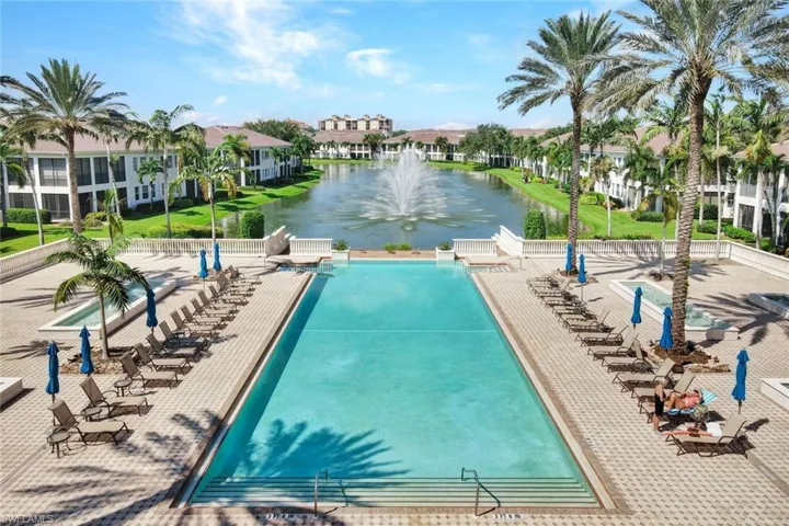 Avellino Jr. Olympic pool with spa, clubhouse, and large fitness center