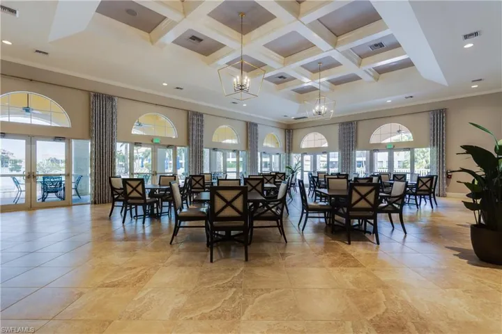 Avellino Dining/Party Room with catering kitchen and locker rooms