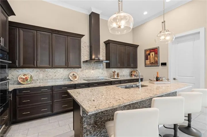 Solid Wood Cabinets and Hood