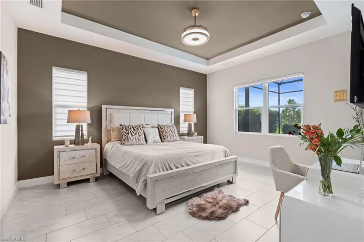 Spacious Primary with views of the lake