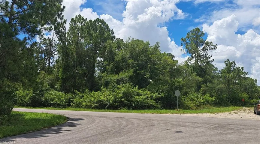 Large corner lot.