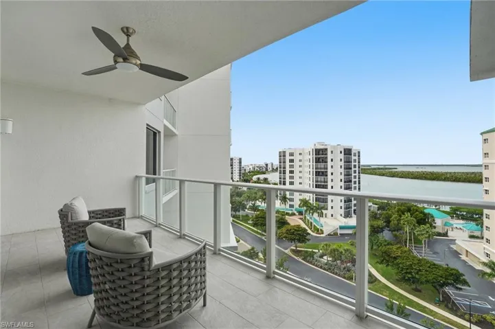 Balcony with ceiling fan - Virtually Edited Image