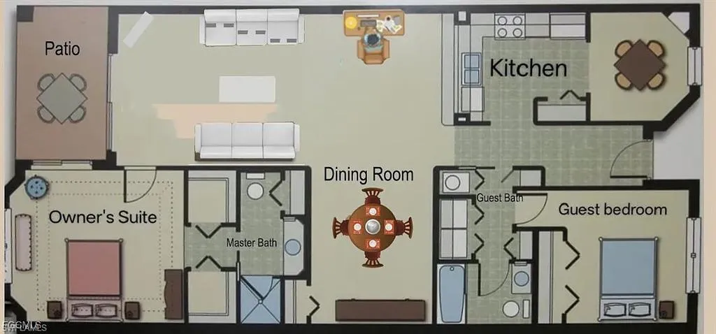 View of room layout