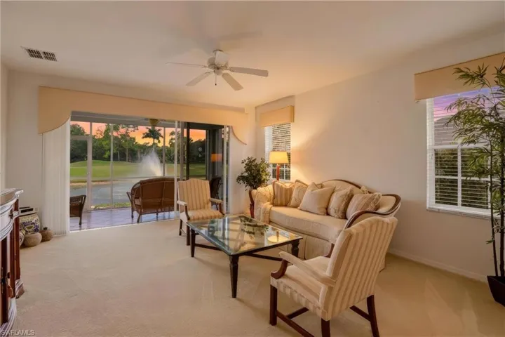 Living Room at Sunset