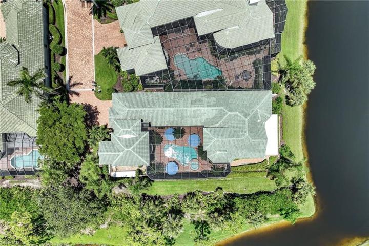 Aerial view of the home.