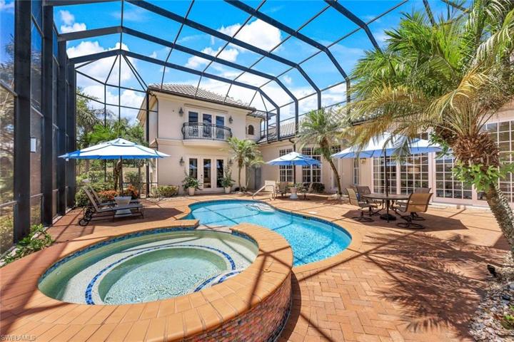 The cabana is separate from the main home and also offers courtyard access.