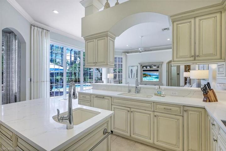 View of family room from kitchen area.