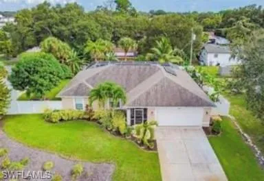 View from above of property