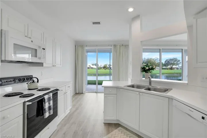 Kitchen with view