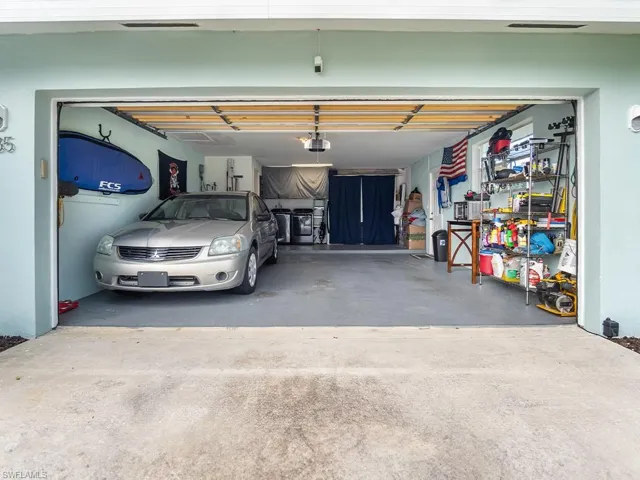 Garage for 2 cars with storage.