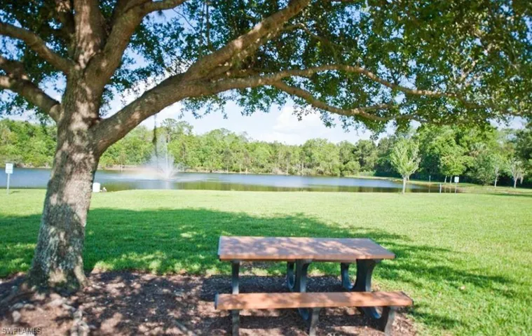 View of home's community with a lawn and a water view