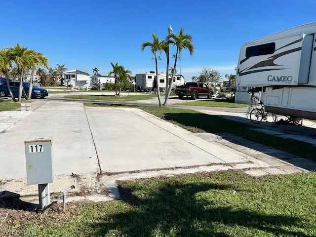 View from the back of the lot