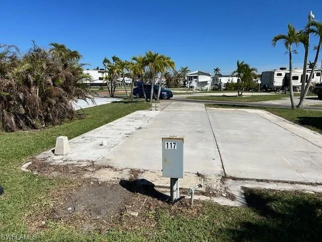 View from the back of the lot