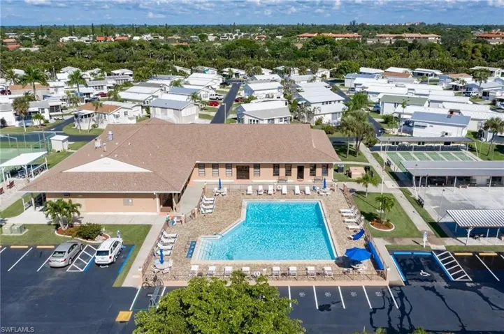 Drone / aerial view before Hurricane Ian