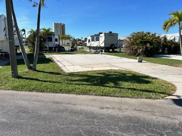 View from the front of the lot