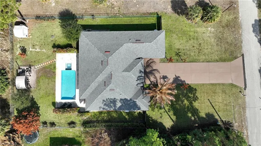 View from above of property