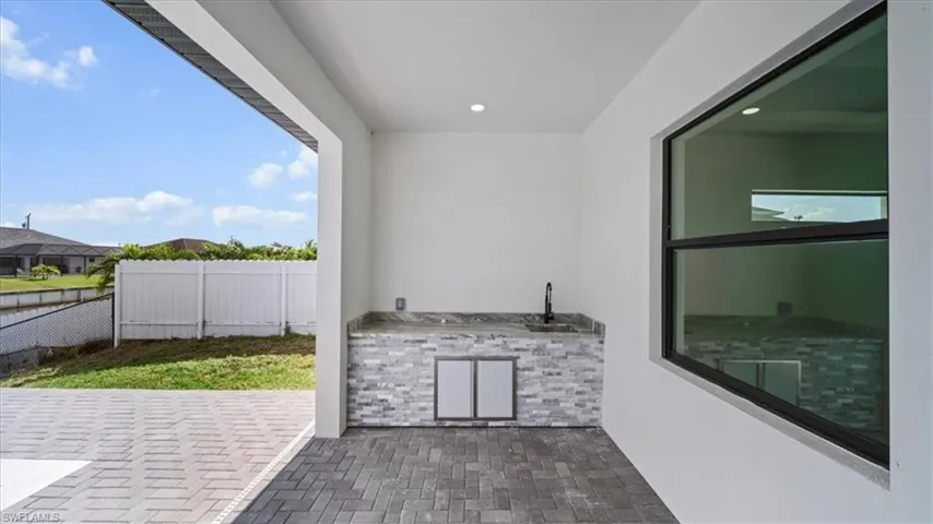View of patio / terrace featuring exterior kitchen