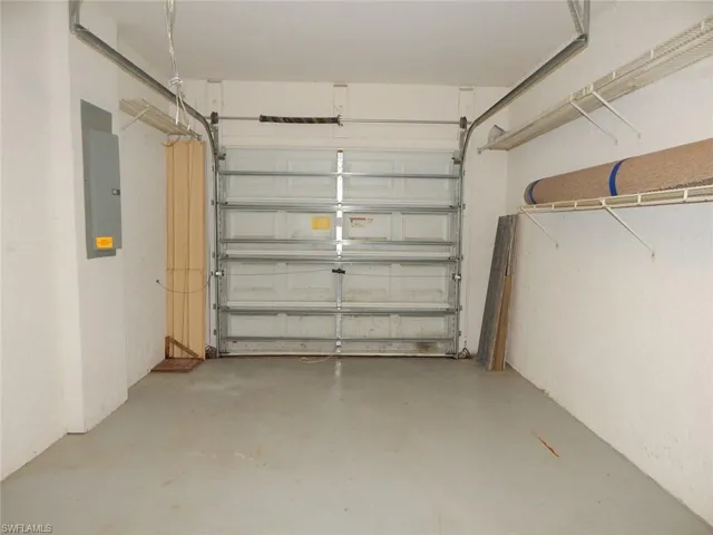 Garage with electric panel