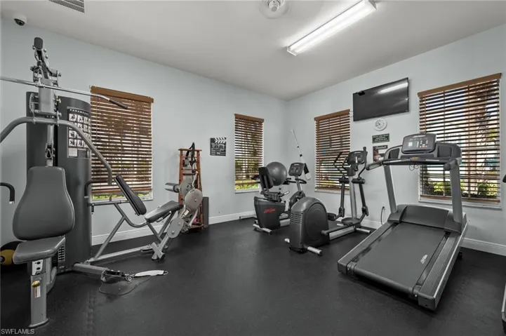 View of workout area
