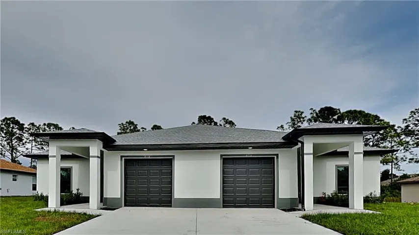 Photo is of previously completed duplex.