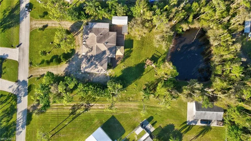 Birds eye view of entire property