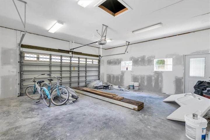Garage. Excuse the mess!! Construction had just ended when we took this photo