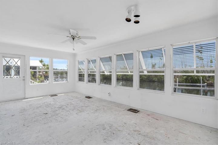 Florida Room over looking the canal