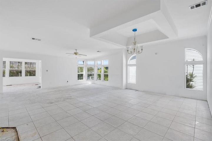 This is the look of the dining room and living room once you enter the home