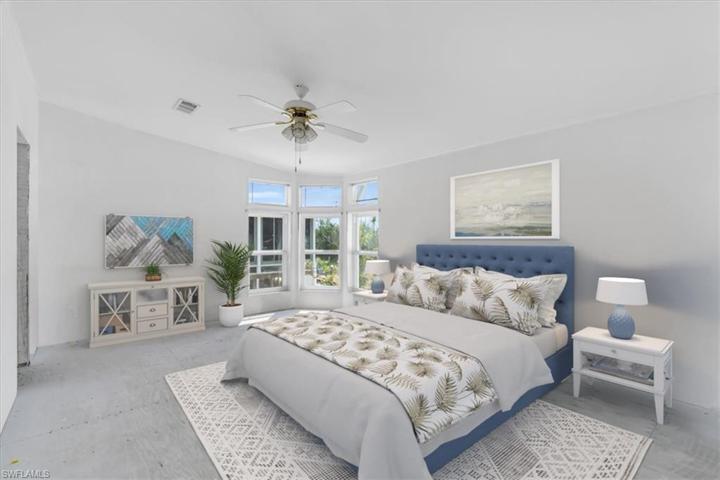 Digital Rendering of master bedroom