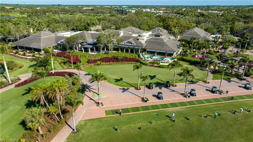 The clubhouse serves as the social heart of Bonita Bay, with dining, events, and gathering spaces open to those interested in club membership.