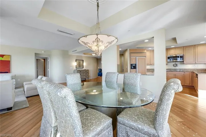 Open layout that connects the dining room to the kitchen for effortless entertaining.