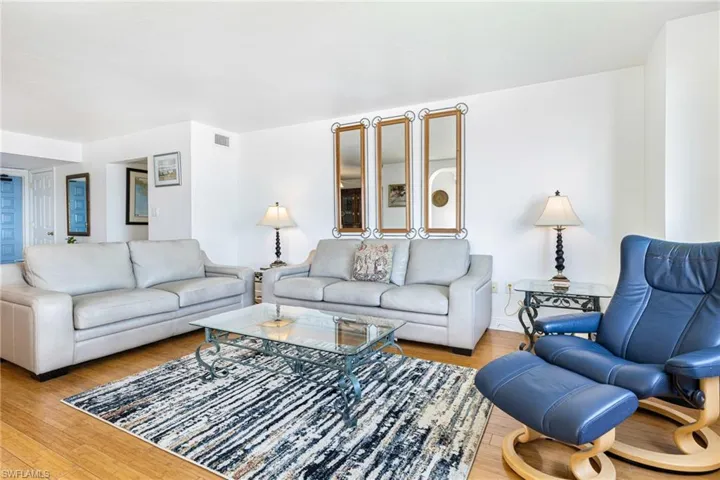 Living room featuring light hardwood / wood-style flooring