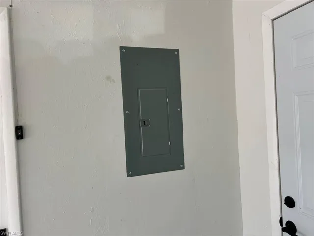 Detailed view of electric panel
