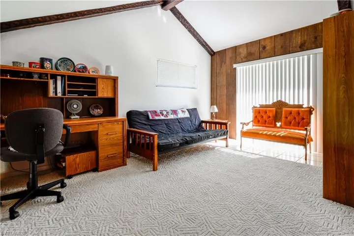Large Versatile Loft Area Perfect For Den, Home Office, Or Even A 3rd Bedroom Conversion! Sliders Onto Exterior Platform Ready For Your Personalized Exterior Secluded Retreat.