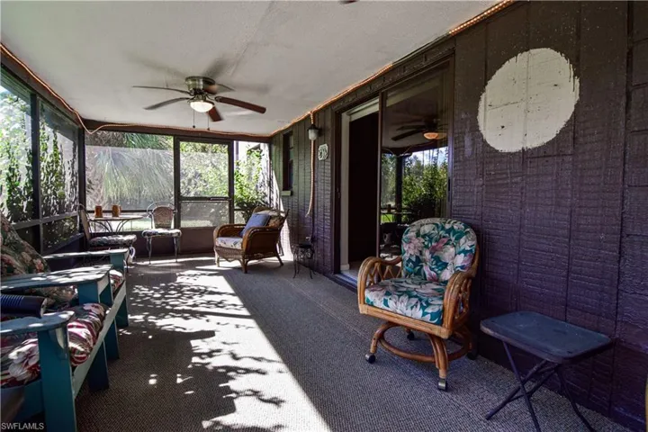 Large Screened Lanai With Over 250 Square Foot Of Living Space And Screen Doors On Either End For Easy Access To The Forest And The Private Lake. There are Ceiling Fans And Sliders To The Kitchen For Entertaining Convenience.