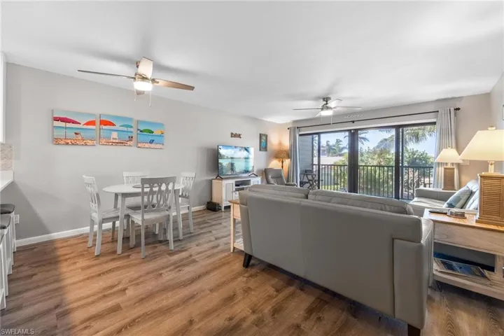 Living room with dining area