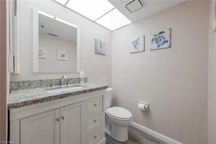 Half bath downstairs as you walk into unit