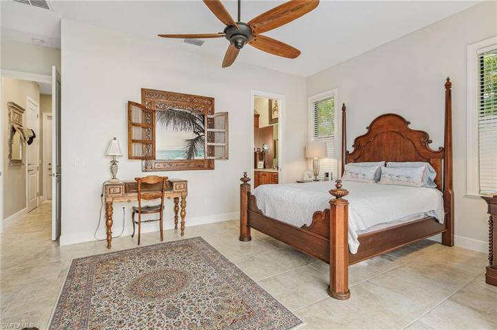 Master is on the opposite side of the home with lots of privacy.