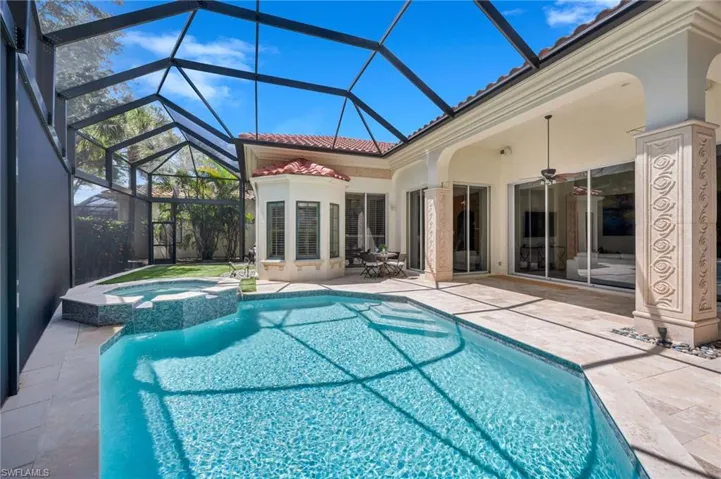 This completely-renovated pool, spa and lanai deck leaves plenty of room for family fun and entertaining.