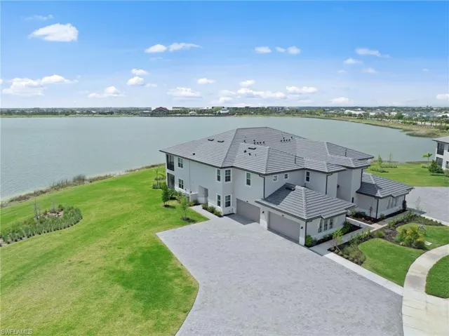View from above of property featuring a large body of water