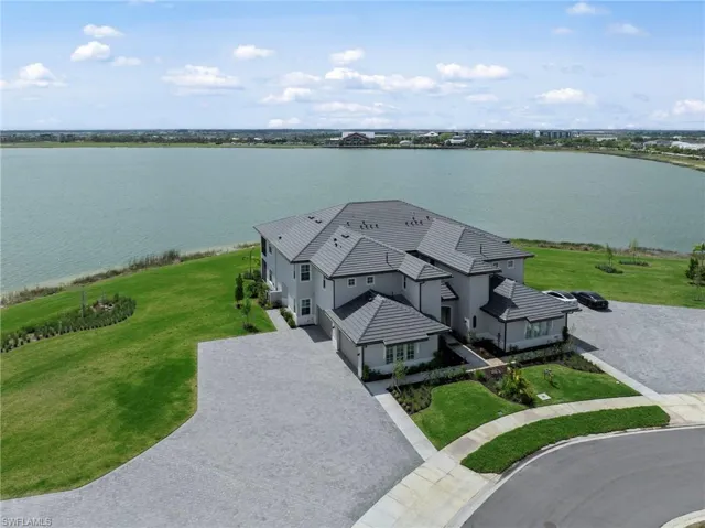 View of subject property featuring a nearby body of water