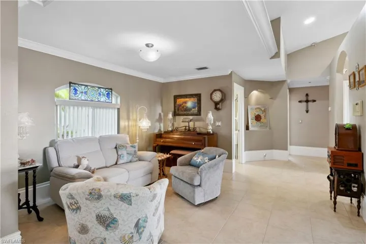 The overall layout encourages conversation and relaxation, making it the perfect place to unwind or entertain guests.