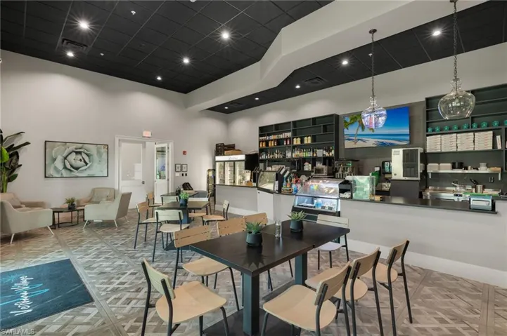 Dining room featuring a high ceiling